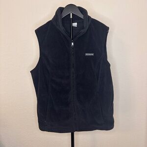 Columbia Full Zip Fleece Vest in Black